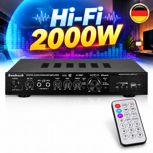 2000w kanal hifi stereo - 5-kanal,