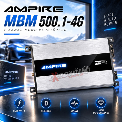 Ampire mbm500 1 kanal - mbm500.1-4g, 1-kanal