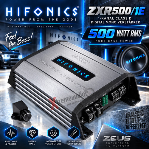 Hifonics zxr500 kanal - zxr500/1e, 1-kanal